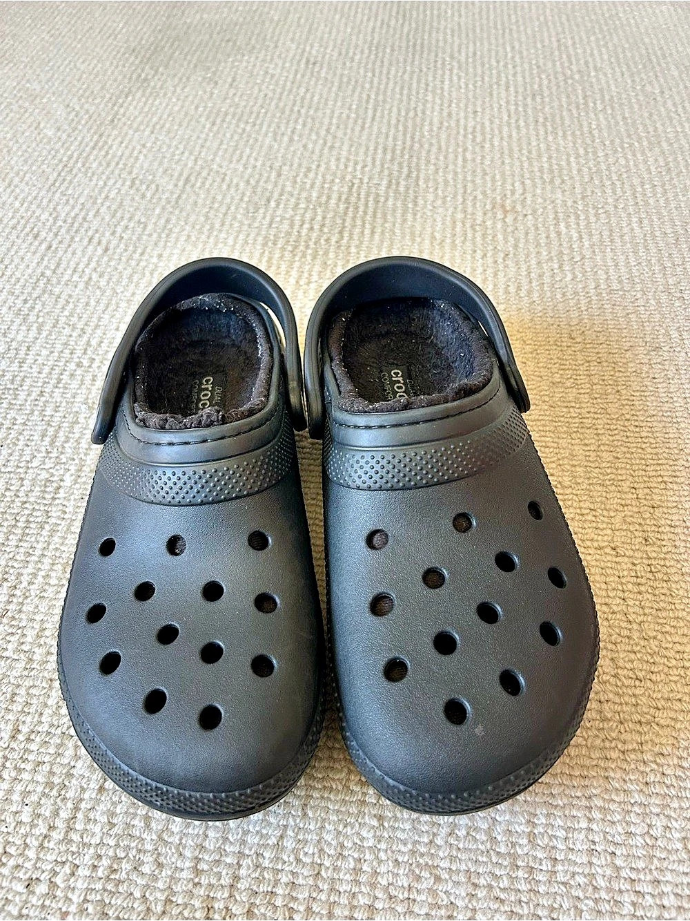 Crocs Classic Lined Clog Black Clogs W 11 / M 9